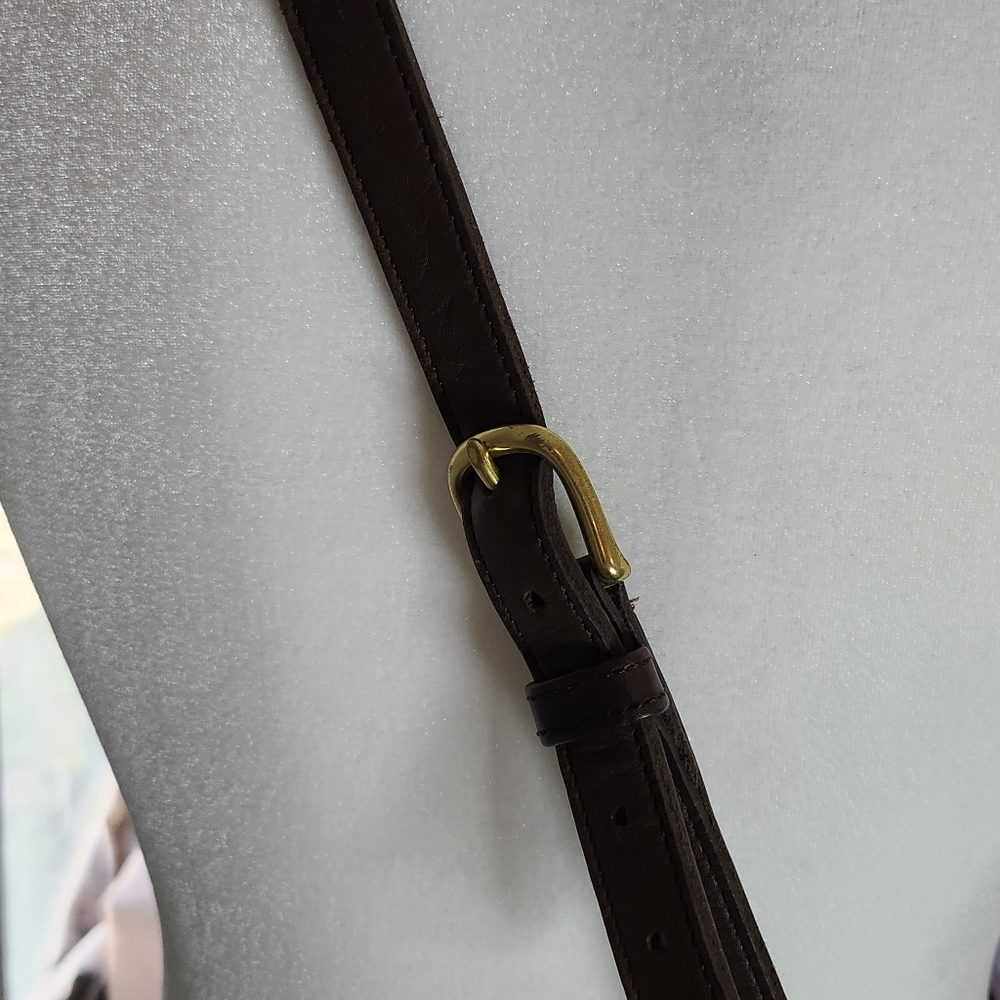 Vintage Coach Leather Satchel Crossbody Bag Purse - Picture 10 of 11